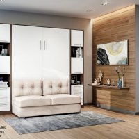 Шкаф диван кровать 3 в 1 с полками