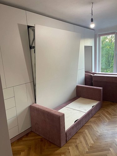 Шкаф-кровать трансформер с диваном