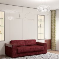 Шкаф-кровать цвет белый 36