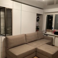 Шкаф-кровать с зонами для хранения 32