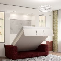 Шкаф-кровать цвет белый 36