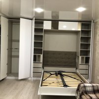 Шкаф-кровать  откидная светлая 25