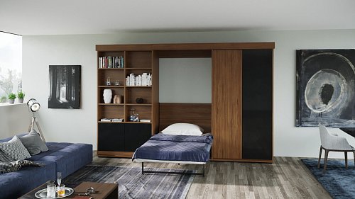 Кровать со шкафом из мдф