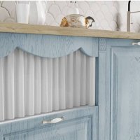 Голубая кухня в стиле прованс