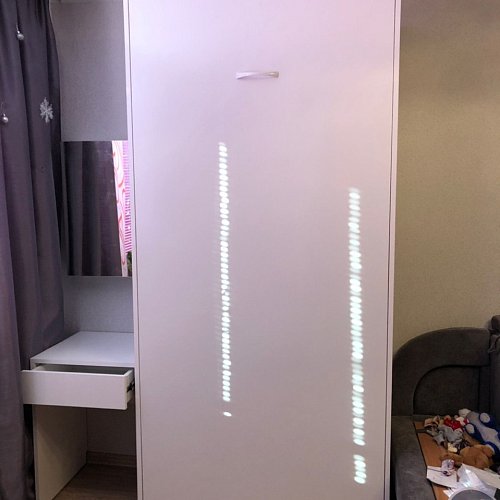 Встраиваемая кровать в шкаф односпальная